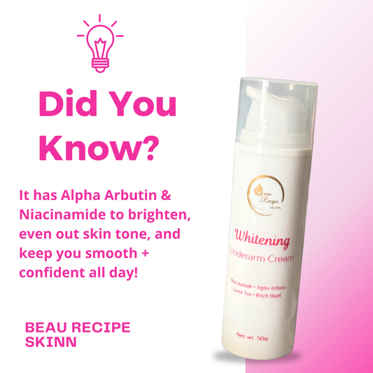 Beau Recipe Skinn WHITENING UNDERARM CREAM 50g