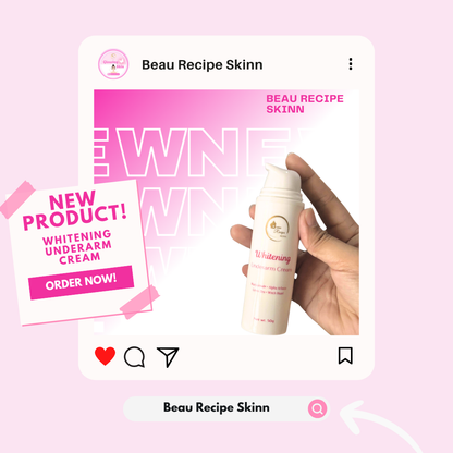 Beau Recipe Skinn WHITENING UNDERARM CREAM 50g