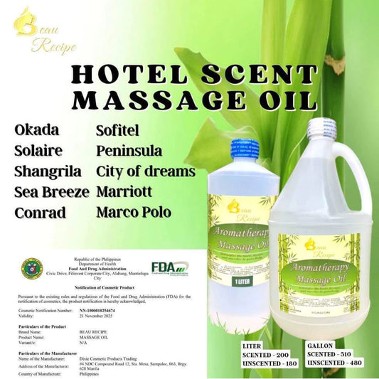 Massage Oil HOTEL SCENT- FDA Notified