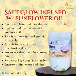 SALT GLOW INFUSED WITH SUNFLOWER OIL 1KG